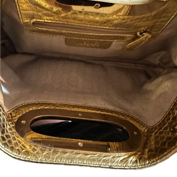Michael by Michael Kors Leather Metallic
Python Embossed Clutch - Picture 5 of 6